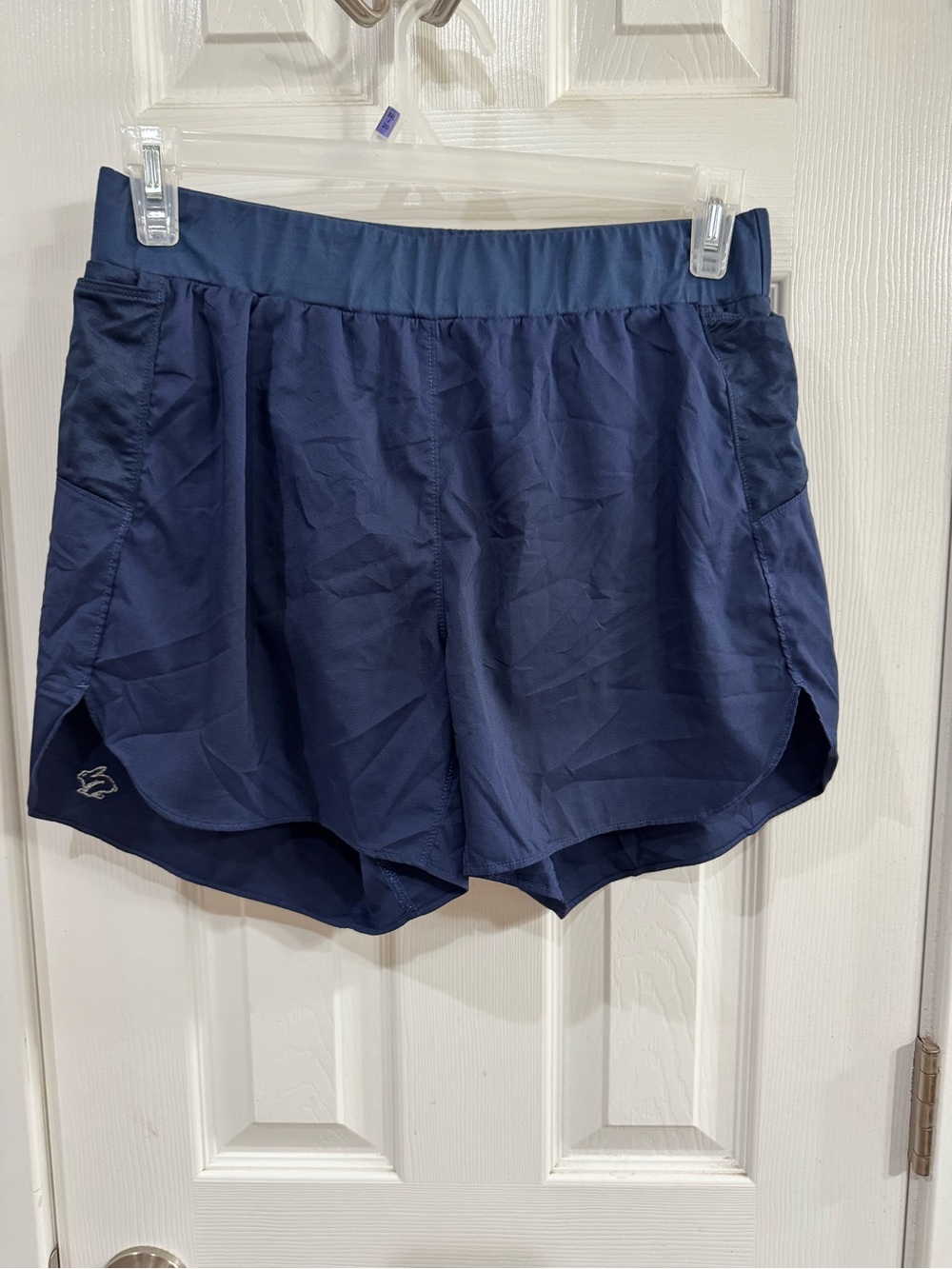 RABBIT Women's Navy Running Shorts with Inner Brief